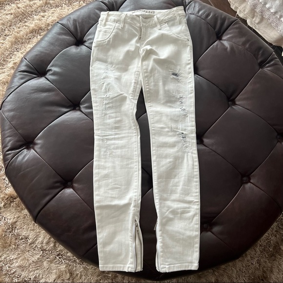 Guess Low-rise Jeans off-white - Picture 1 of 9